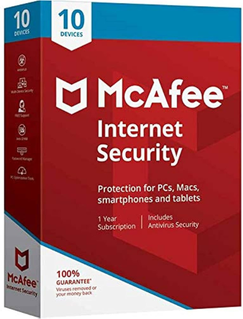 McAfee Internet Security 10 Devices 1 Year Key GLOBAL