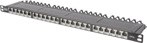 Digitus DN-91624S-SL-EA 24 Port Netzwerk-Patchpanel 483mm (19") CAT 6a 0.5 HE