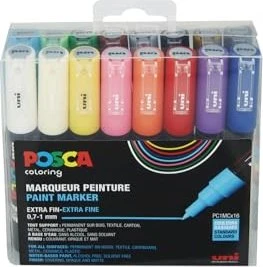uni-ball Pigmentmarker POSCA PC-1MC, 16er Box