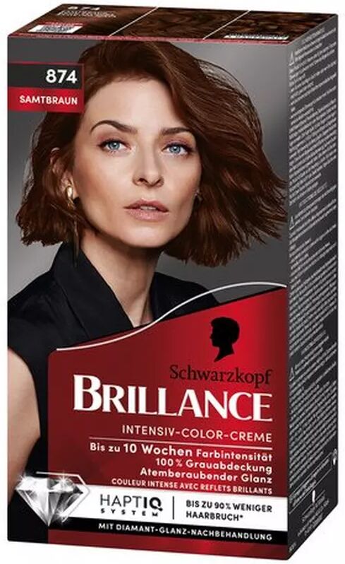 BRILLANCE - Intensiv-Color-Creme, Intensive, 113 ml, Samtbraun
