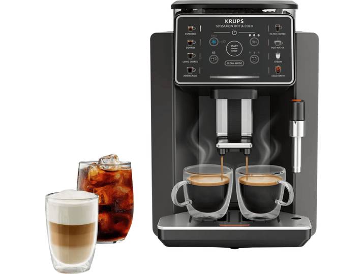 Krups Sensation Hot & Cold EA913H Zwart