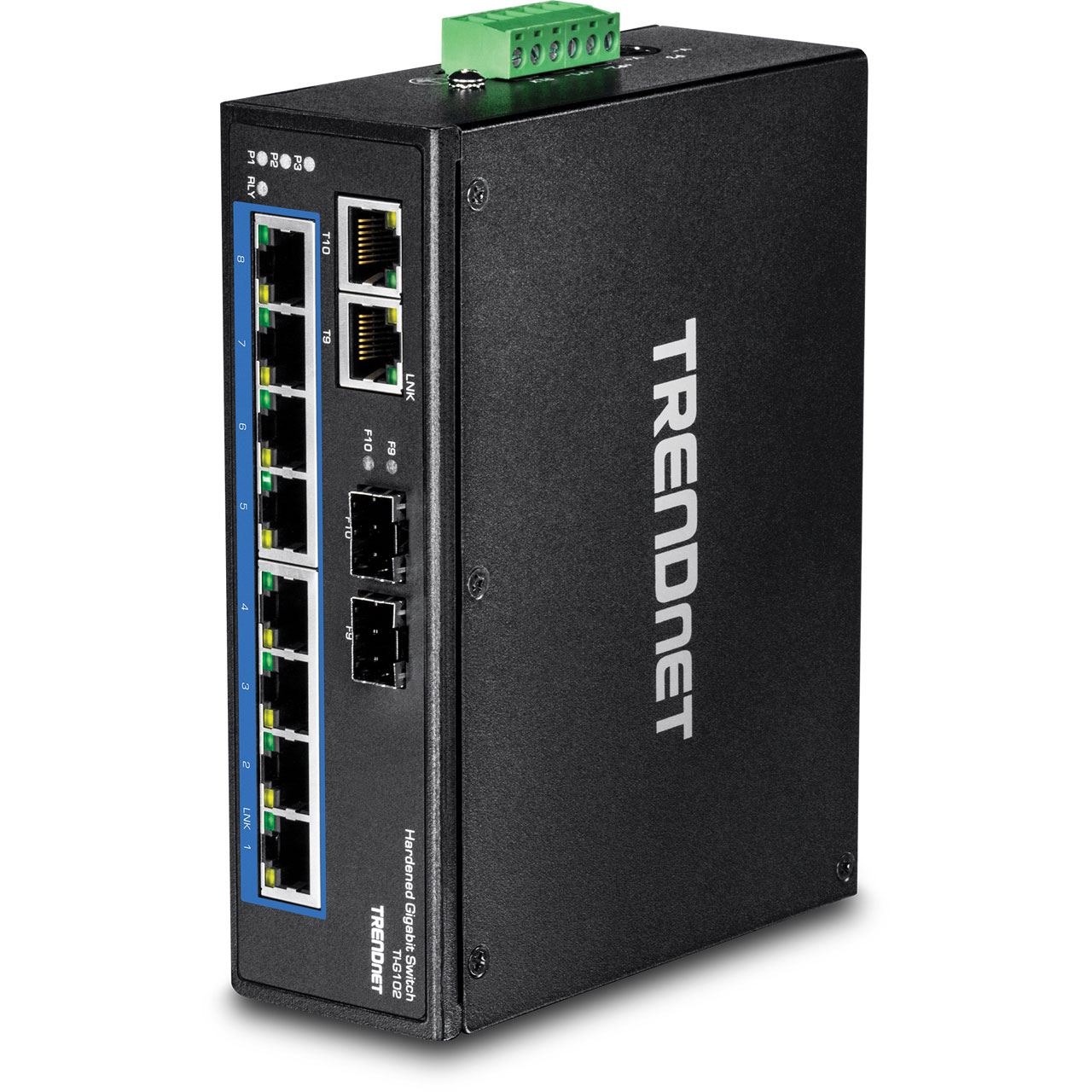 TrendNet 10-port Industrial Gbit metall DIN-Rail