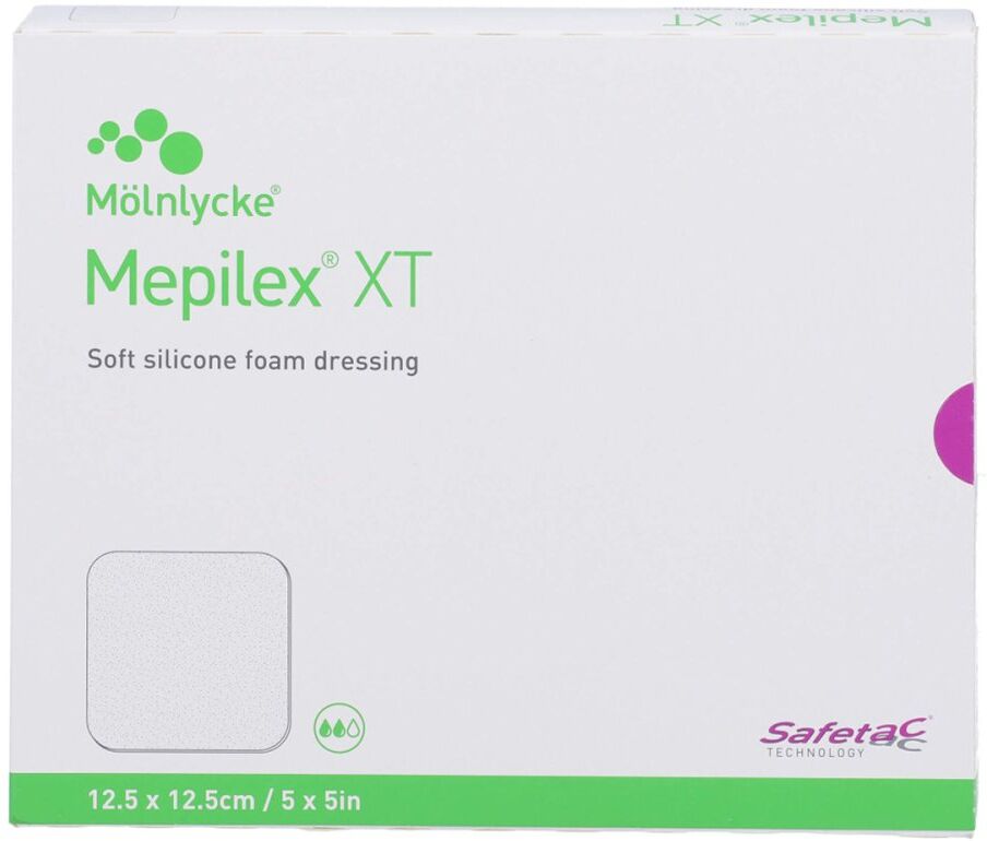 Mepilex Xt 12,5x12,5 Cm Schaumverband