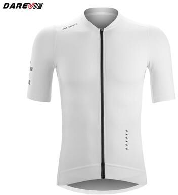 Inspired Finds DAREVIE Men's Cycling Jersey Breathable Quick Dry Bike Shirt With Cool Technology For Men & Women pure White l