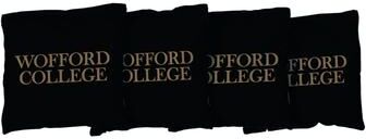 Skip's Garage Wofford College Terriers Black Cornhole Bags