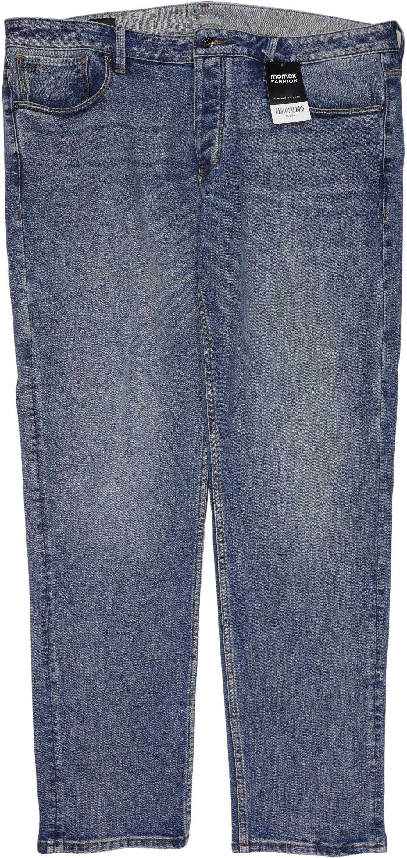 Giorgio Armani Emporio Armani Herren Jeans, Blau, Gr. W40, Baumwolle / Elasthan - Second Hand