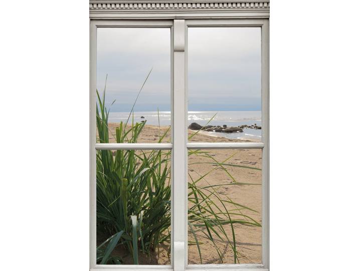 Leinwandbild QUEENCE Ausblick , beige (farbe bild(er): natur), B:20cm H:30cm, Canvas, Holzrahmen, Bilder, Leinwandbild, Premium-Leinwandstoff