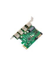 InLine Combokarte Gigabit Netzwerk und USB 3.2 Gen.1 1x RJ45 3x USB-A Kombinierte Netzwerk- USB-Erweiterung für flexible Systemanpassung Gigabit-Ethernet mit Auto-Negotiation stabile Verbindungen Ports bis zu 5 Gb/s Datenrate PCIe x1 Schnittstelle einfach (51125R)