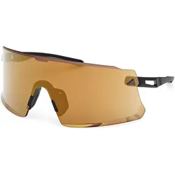 Adidas, Herren, Sportbrille, SP0100 (Matte Black, Braun), Schwarz, Mehrfarbig, Braun