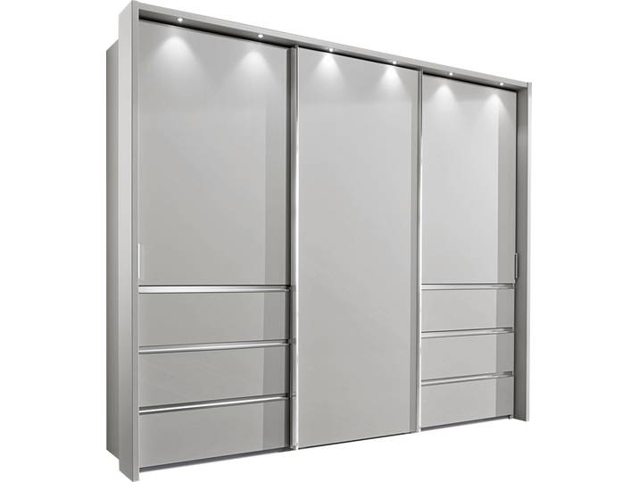 Schwebetürenschrank WIEMANN Malibu , weiß, B:250cm H:216cm T:67cm, Schränke, Schwebetürenschrank