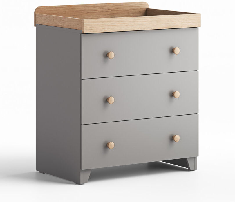 Little Acorns Classic Changing Unit Grey & Oak