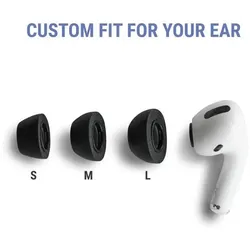 Comply 2.0 Ohrstöpsel für AirPods Pro Grösse L mit Mikrofasertuch (Apple AirPods), Kopfhörer Ersatzteile, Mehrfarbig