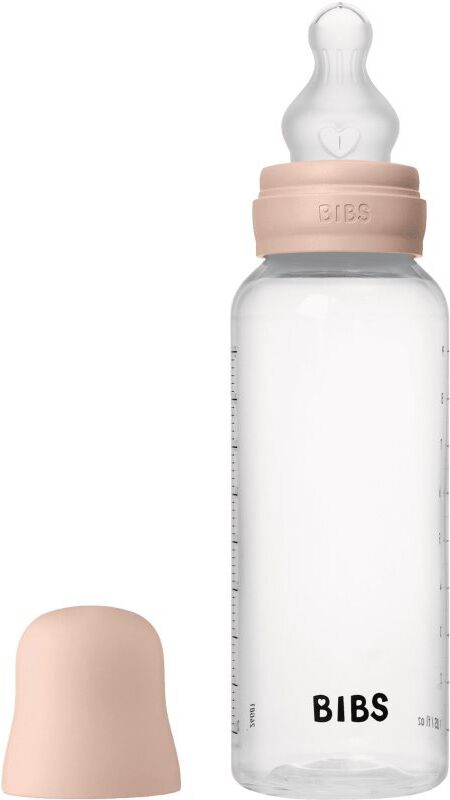 BIBS Anti-Colic Baby Bottle Silicone biberon anti-coliques avec tétine en silicone Blush 1 pcs