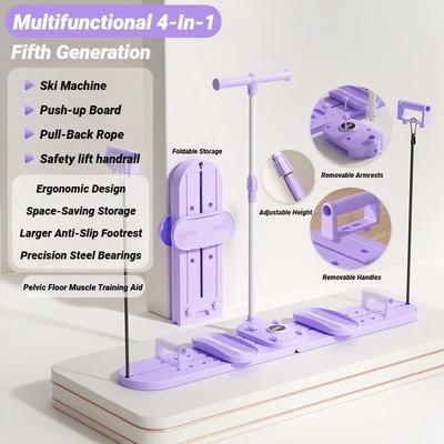 Uplifted Goods Multifunctional Fitness Trainer For Legs, Pelvic Floor, And Full Body Workouts purple