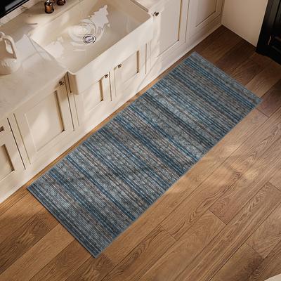 Garvee Modern Braided Print Stripes Area Rug