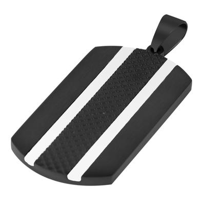 Kettenanhänger ADELIA´S "Anhänger aus Edelstahl", schwarz, Schmuckanhänger, Damen, Edelstahl, Kettenanhänger, Perfekt als Geschenk zum einen besonderen Tag