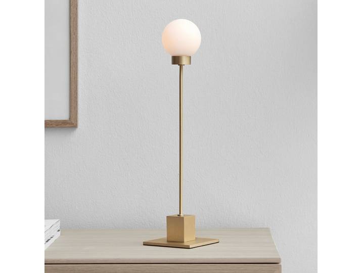 Snowball D8 Tischleuchte Brass - Northern - Wohnzimmer - Design - Glas - Einflammig