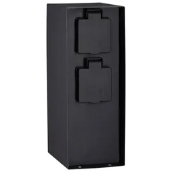 Paulmann Steckdosensäule Rio Vierfach IP44 Anthrazit 94313