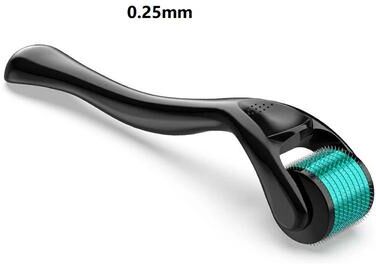 Uplifted Finds 540 Needles Facial And Body Derma Roller 0.25 Mm Blue black