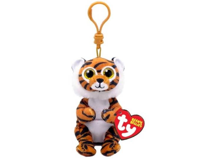 ty Beanie Bellies Key Clip Clawdia Tiger 10cm