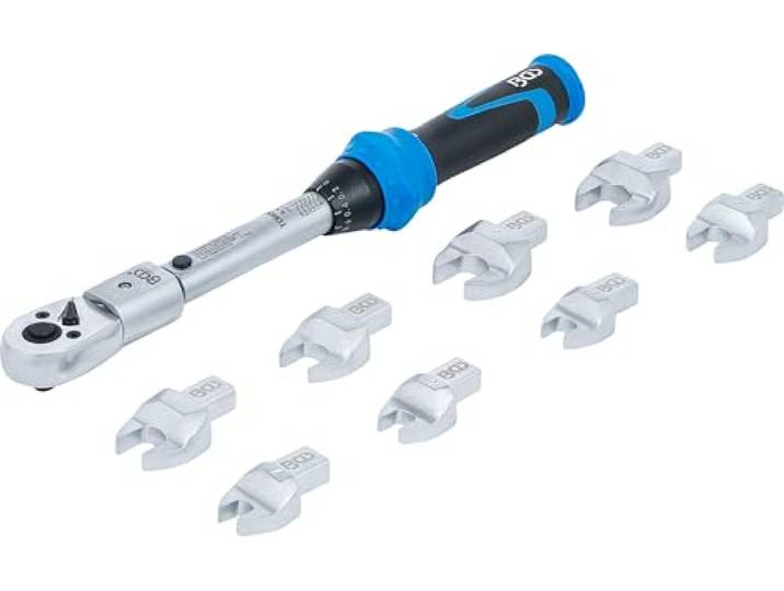 BGS 7192 Jeu de clés dynamométriques pour outils enfichables de 9 x 12 mm 6-30 Nm 10 pièces