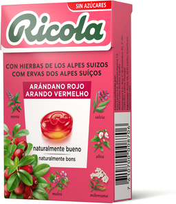 Ricola Rebuçados Ervas Suiças Arando Vermelho 50 gr