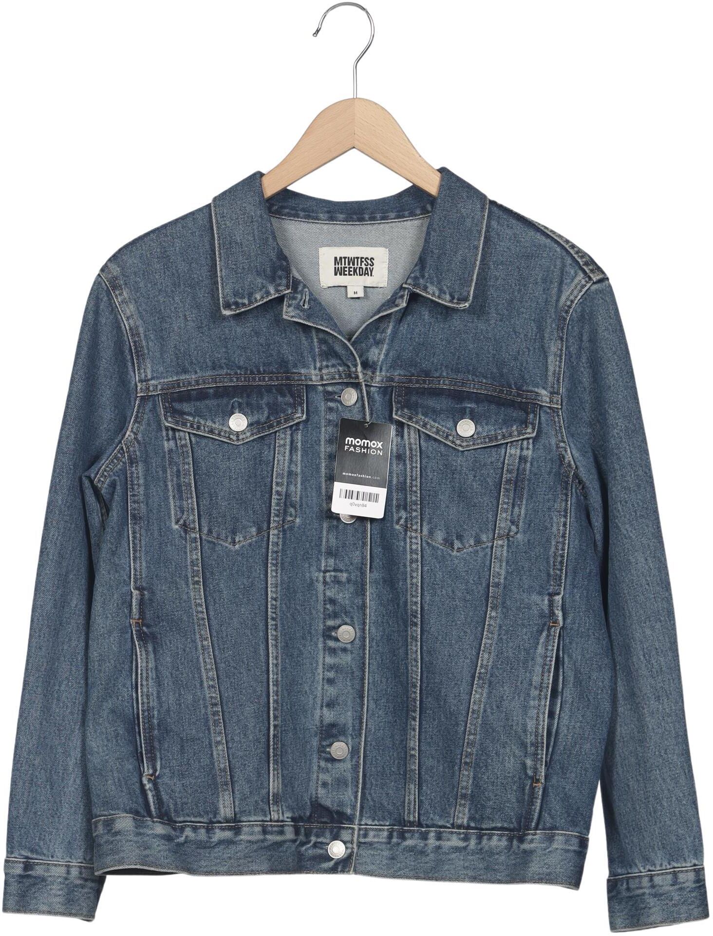 Weekday Damen Jacke, Blau, Gr. M, Baumwolle - Second Hand