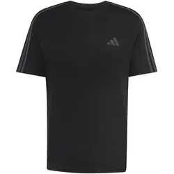 adidas Essentials 3-Streifen Single Jersey Left Chest Branded T-Shirt Herren KY4110 - black/carbon S