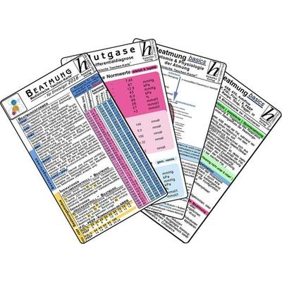 Beatmungs-Karten-Set für Einsteiger (5er-Set) - Medizinische Taschen-Karte, Gebundene Ausgabe von , Hawelka, Uwe, 978-3-86957-330-4
