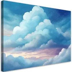 WANDBILD blaue wolken