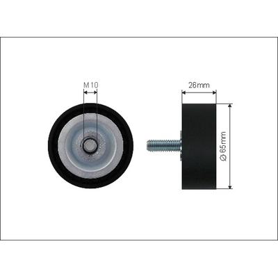 CAFFARO Spannrolle, Keilrippenriemen 500017 für BMW