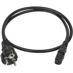 DAP-Audio IEC C13 to Schuko Male 3 x 1,5mm2 3mtr (3 m), Stromkabel, Schwarz