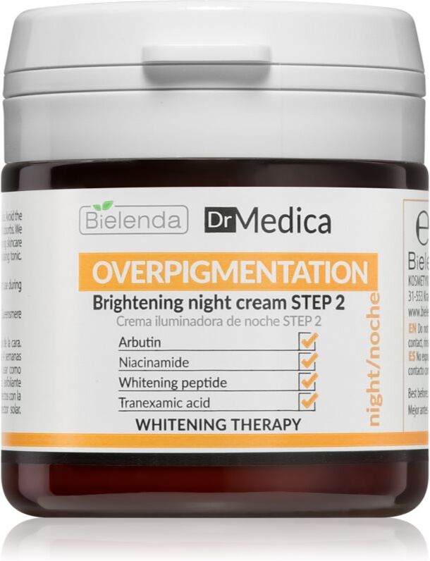 Bielenda Dr Medica Overpigmentation aufhellende Nachtcreme Für hyperpigmentierte Haut 50 ml