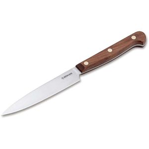 Böker Gemüsemesser Cottage-Craft Spickmesser, 9 cm Carbonstahlklinge, Pflaumenholzgriff
