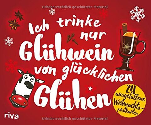 Hartmut Ronge - Ich trinke nur Glühwein von glücklichen Glühen: 24 ausgefallene Weihnachtspostkarten - Preis vom 30.09.2026 09:01:18 h