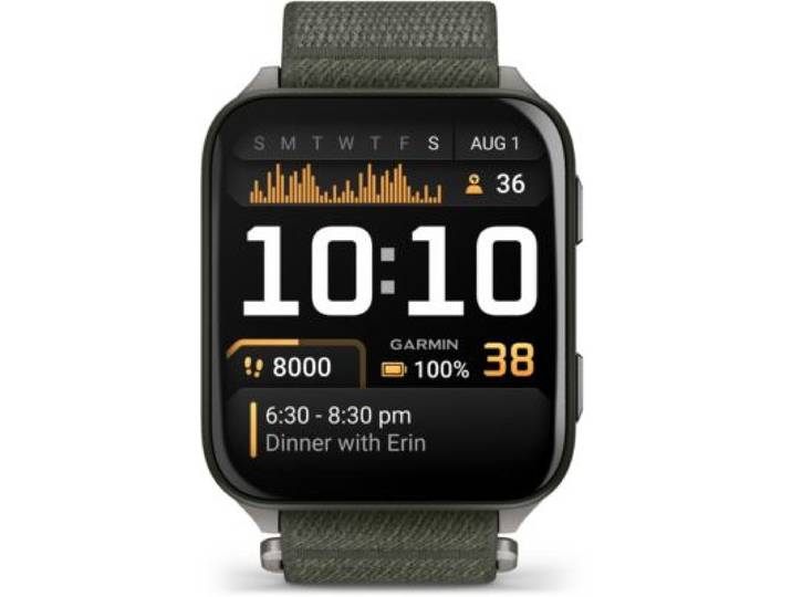 Garmin - Montre Sport Venu X1 Sport Et Santé Gps Amoled Bt Wi-Fi 51,5 Mm Noir / Vert