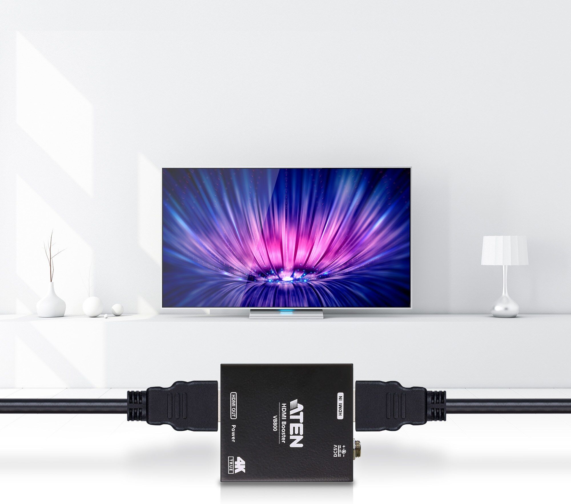 Aten VB800 True 4K HDMI Booster, 4K@60Hz (4:4:4), up to 40m (Cascade)