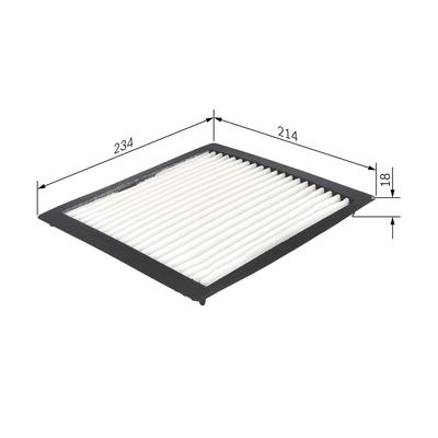 BOSCH Filter, Innenraumluft 1987432263 für LEXUS