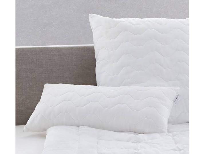 Oreiller Selma Blanc/Blanc 80 x 40cm Satin mako