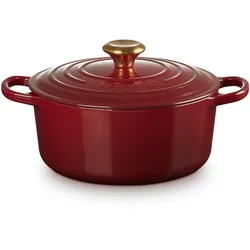 Le Creuset Runder Bräter Signature Ø 24cm - rot