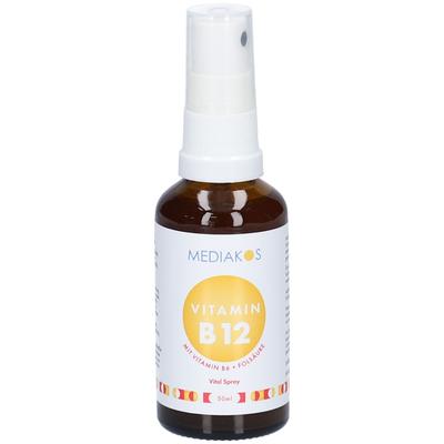Vitamin B12+B6+Folsäure Mediakos Vital Spray 50 ml