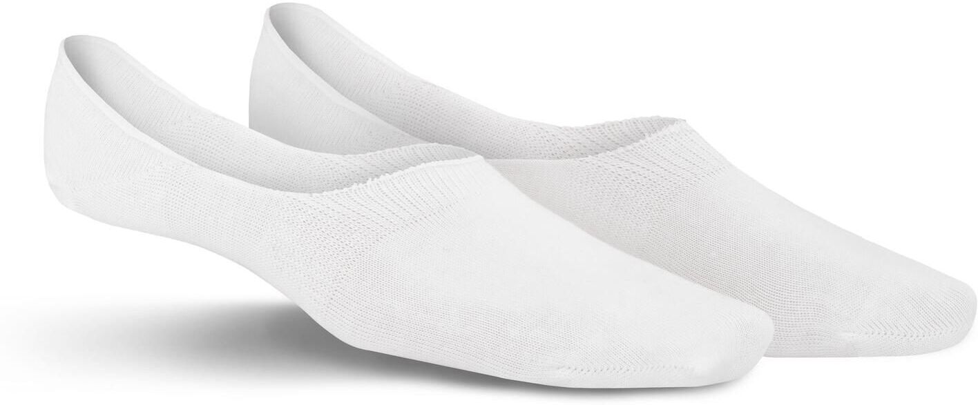 Füßlinge KUNERT "RICHARD", Herren, Gr. 43-46, weiß, Baumwollmischung, normal, Socken Füßlinge, druckfreier Komfortbund, Anti-Rutsch im Fersenbereich