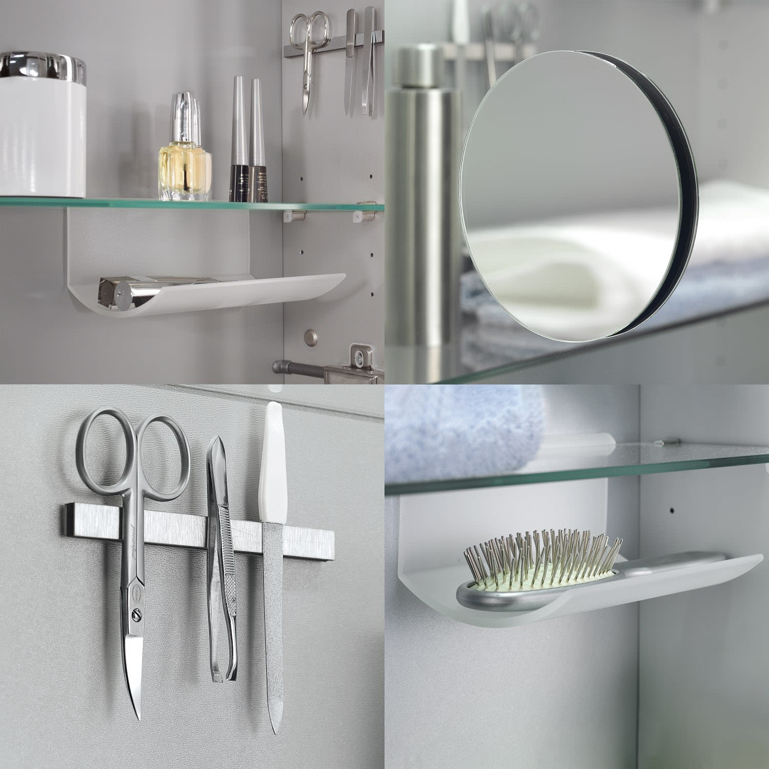 Sanipa Reflection Aluminium-Spiegelschrank ALEX 100 mit LED-Beleuchtung