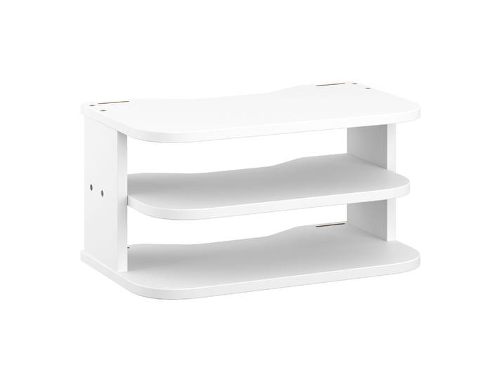 Wandregal für Multimedia 33 x 20 x 17 cm weiss