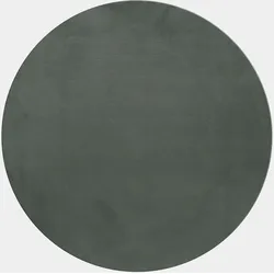 Kurzflorteppich Waschbar NECKAR, einfarbig, Grün, Ø 120 cm