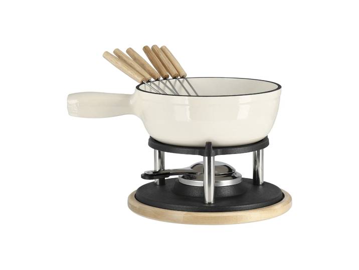 Nordwik Emailierter Fonduetopf Creme, 1,8 l