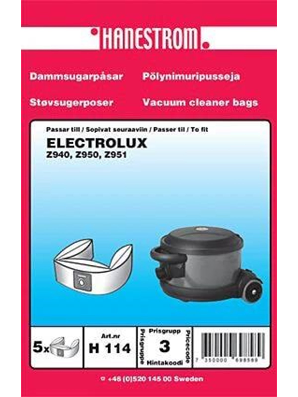 hanestroem Vacuum Cleaner Bag - 5 pcs