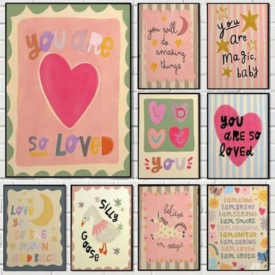 Uplifted Finds Magic & Fondness Nursery Canvas   Unicorn Garden Quote Art   Executive Junior Suite & Sanctuary Decor wo246 50 X 75 Cm No Frame