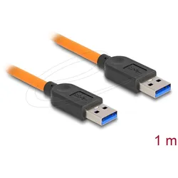 DeLOCK USB 5 Gbps Kabel USB Typ-A Stecker zu USB Typ-A Stecker für Tethered Shooting 1 m orange