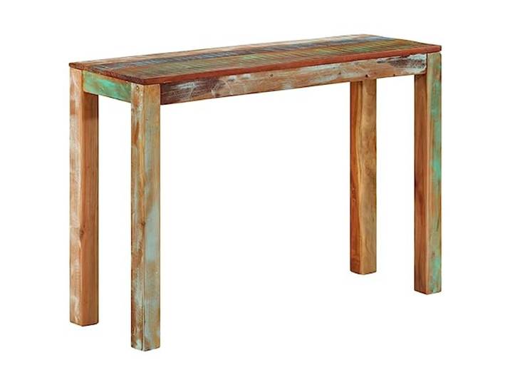 GHVBNMF Konsolentisch Altholz Massiv 110x35x76 cm Beistelltisch Handgefertigter Flurtisch aus recyceltem Echtholz mit einzigartiger Farbgebung fuer Wohnzimmer und Esszimmer.